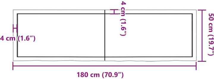 Actual product image VidaXL Emerald (180 x 4 x 50 cm)