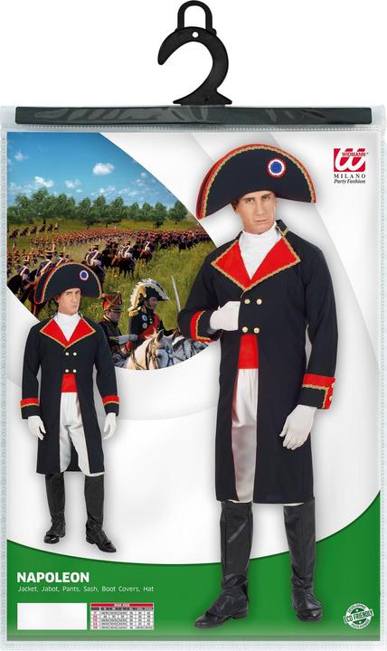 Image du produit Widmann Uniforme de bataille de Napoléon Bonaparte avec veste, jabot, pantalon, ceinture, couvre-bottes, (L)