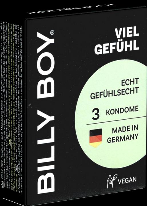 Produktbild Billyboy Billy Boy «Viel Gefühl» 3 echt gefühlsechte Kondome mit perfekter Passform und Duft (3 Stk.)