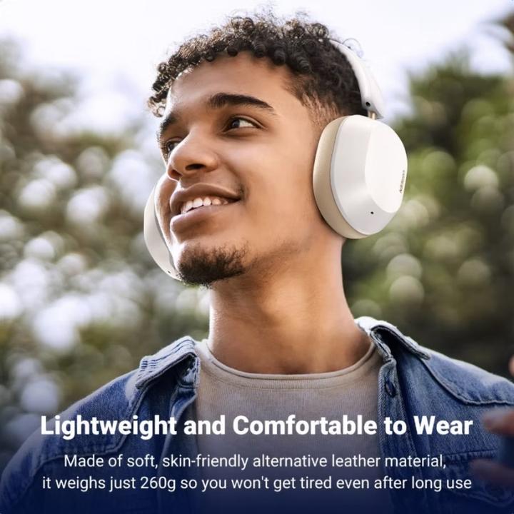 Actual product image Ugreen Wireless headphones HiTune Max 5C, Hybrid ANC, Bluetooth 5.4 (white)
