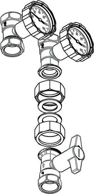 Produktbild Oventrop OV Absperr-Set Optibal PK DN 32
