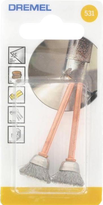 Produktbild Dremel Edelstahlbürste Ø 13,0 mm (2 Stück)