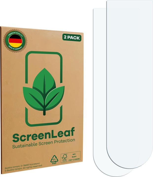 Actual product image ScreenLeaf Screen Protector sustainable Screen Protection, clear, anti-scratch