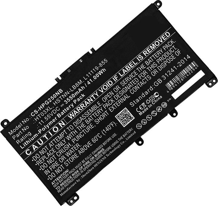 Produktbild CoreParts MicroBattery MBXHP-BA0171 Industrieakku Lithium Polymer (LiPo) 3550 mAh 11,55 V (1 Zellen, 3550 mAh)