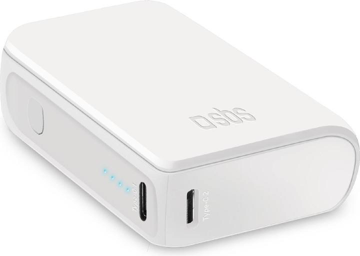 Immagine prodotto SBS Powerbank 10.000mAh 2x USB-C/1x USB 10W whiteá (10000 mAh, 10 W, 37 Wh)