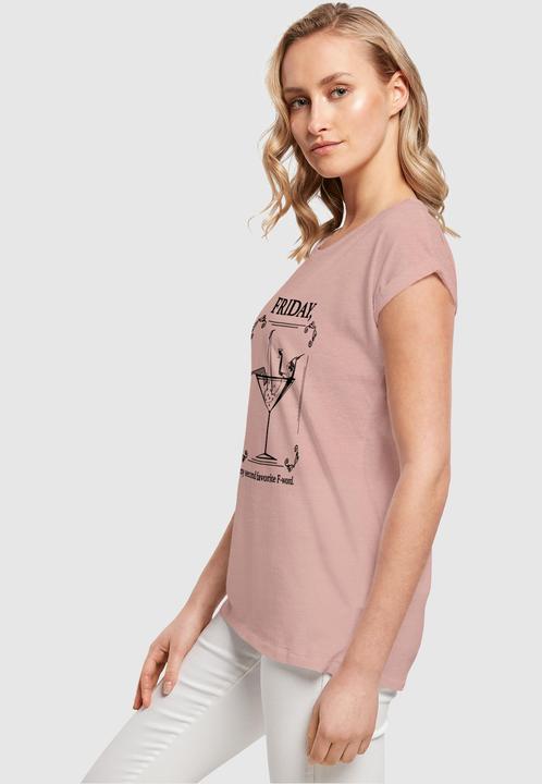 Actual product image Mister Tee Ladies F-Word Extended Shoulder Tee - 125199 (S)