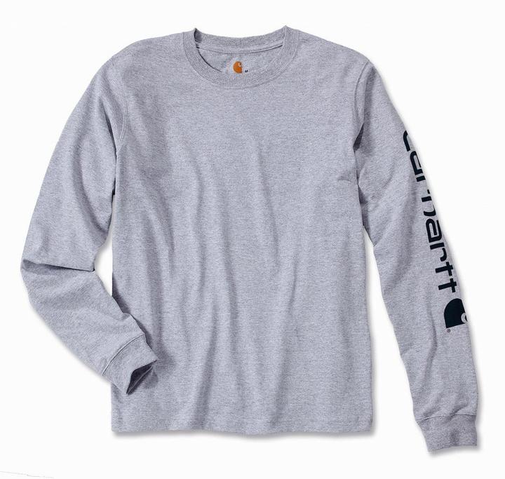 Immagine prodotto Carhartt T-shirt grigia a maniche lunghe con logo (S)