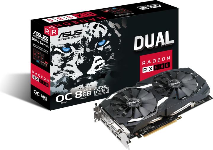 Actual product image ASUS Radeon RX 580 DUAL O8G (8 GB)