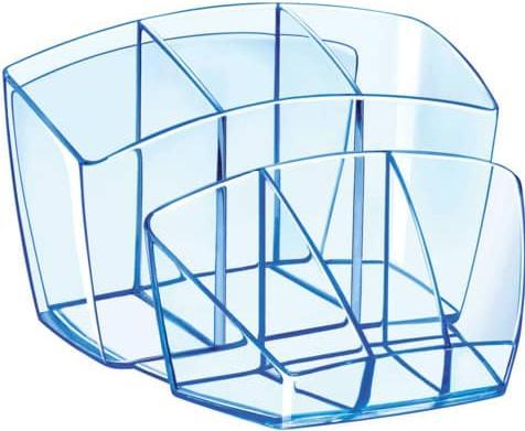 Produktbild Cep Stiftehalter Ice Blue blau-transparent Polystyrol 6 Fächer 14,3 x 15,8 x 9,3 cm