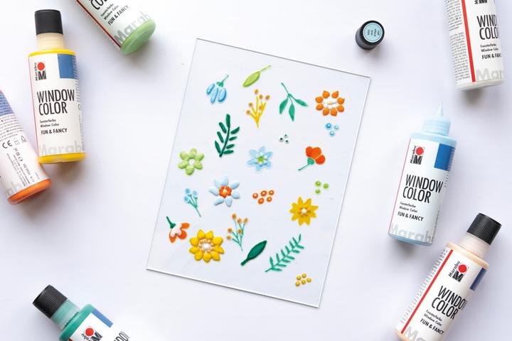 Image du produit Marabu Peinture pour fenêtre Fun & Fancy (Vert sève, 80 ml)
