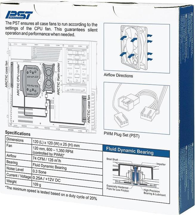 Produktbild Arctic F12 Pwm Pst (120 mm, 1 x)