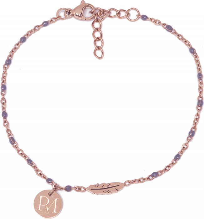 Proud MaMa MAM Armband, Rosé Federn (19.50 cm, Nickel- und bleifrei)