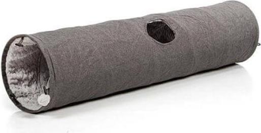 Produktbild CanadianCat Katzentunnel mit Kuschelfell grau (Katzentunnel)