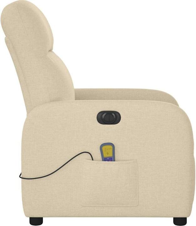 Immagine prodotto VidaXL Sedia da massaggio elettrica in tessuto crema