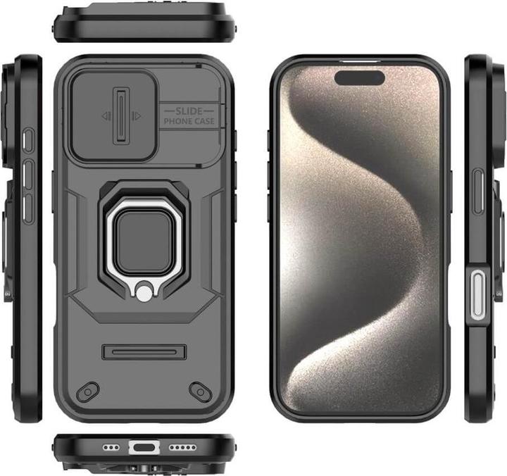 Actual product image Cover-Discount iPhone 16 Pro - Armor Case with kickstand (Apple iPhone 16 Pro)