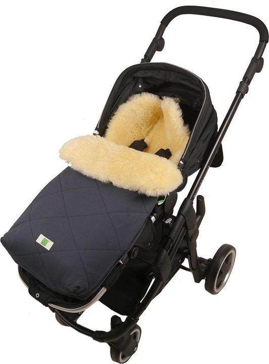 Produktbild Kaiser Lammfell-Fusssack Natura Organic Cotton - Anthracite Fusssäcke für Kinderwagen & Buggys