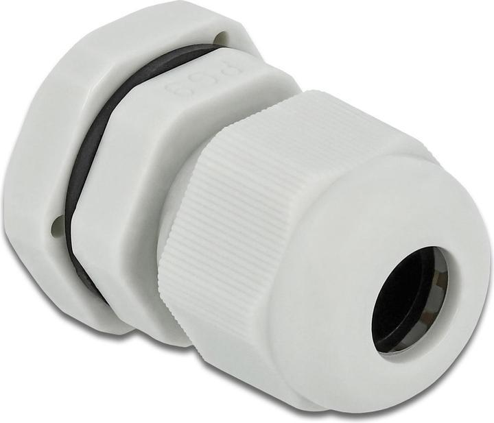 Delock Kabelverschraubung PG9, 19mm, 10 Stück, grau