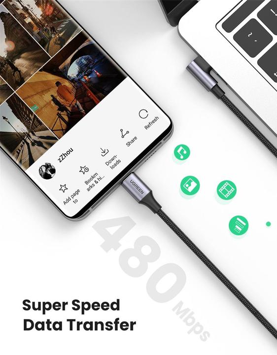 Immagine prodotto Ugreen USB C – USB C (1 m, USB 2.0, 100 W)