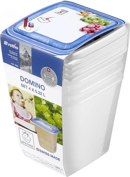 Produktbild Rotho Gefrierdosen Set Domino Dekor (0.22 l)