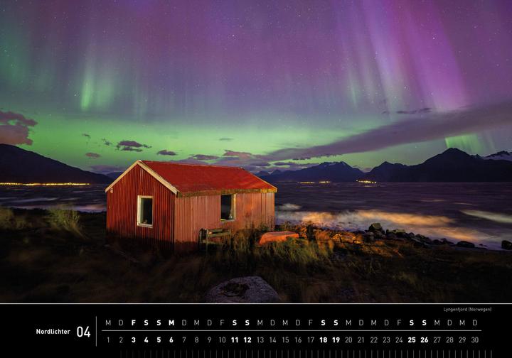 Immagine prodotto Calendario Premium dell'aurora boreale 2026 (50 x 35 cm, Copertina rigida, Tedesco)