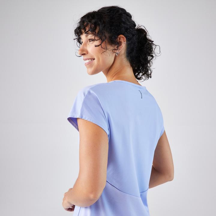 Image du produit Artengo T-shirt tennis col rond dry femme - TTS DRY F Mauve (XL)