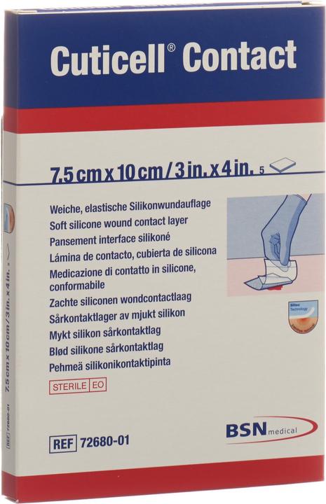 Produktbild BSN Contact Silikonwundauflage 7.5x10cm (5 x)
