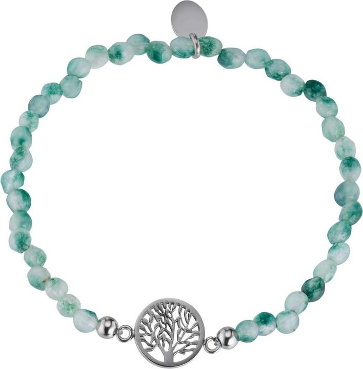 Bijouteria Armband (19 cm, Jade, Edelstahl)