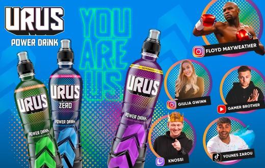 Produktbild Urus Power Drink Acai - Schwarze Traube Kiste (24 x 50 cl)