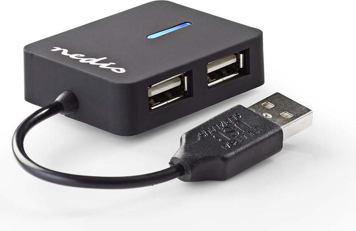 Produktbild Nedis Via USB Hub 4 Ports USB 2.0 (USB-A, 4 Ports)