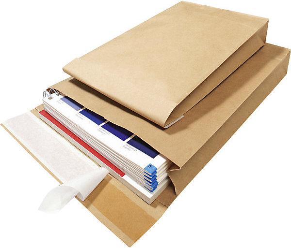 Immagine prodotto kaiserkraft Buste a soffietto, in carta kraft, lungh. x largh. 353 x 250 mm, conf. da 250 (300 x)