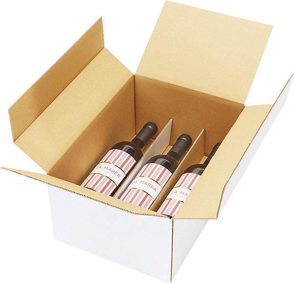 kaiserkraft Wine bottle box, lying (6 x)