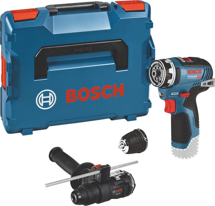 L-Boxx, GSR 12V-35 FC, Einlage, Tiefenanschlag, GFA 12-B (Bohrfutter), GFA 12-H (Hammeraufsatz)