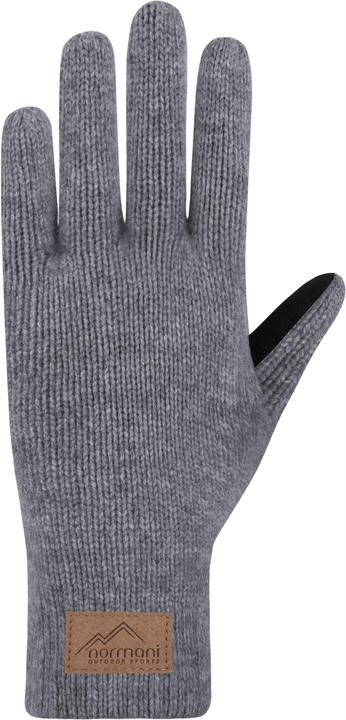 Actual product image Normani Damen Merino Strick-Fingerhandschuhe mit Schafleder „Nakara" - 9643 (7.5)