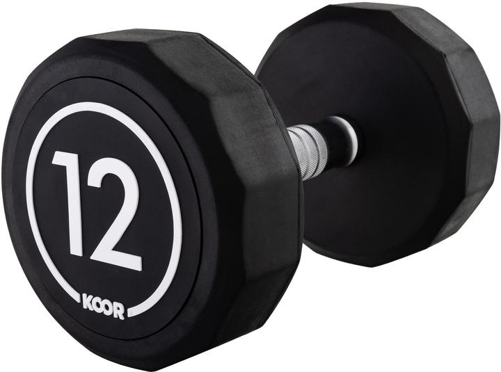 Koor Kurzhantel 12 kg, Schwarz (1 x 12 kg)