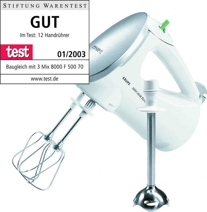 Actual product image Krups 3 Mix 8008 Silver (350 W)
