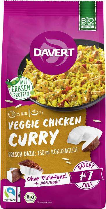 Davert Curry de poulet végétarien (120 g)