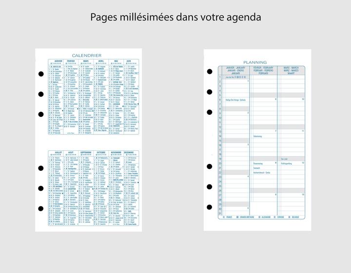 Image du produit Exacompta Organiseur Exatime 17 Cassiopée 15 x 19 cm Semainier Septembre 2022 à Décembre 2023 - 16 mois - Noir (Couverture rigide)