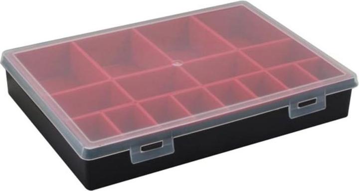 Image du produit Velleman - Boîte de Rangement - 330 x 247 x 54 mm - 16 Compartiments Amovibles