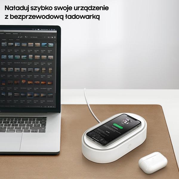 Actual product image Uniq LYFRO Air Capsule sterylizator UVC z lad. indukcyjna 10W bialywhite
