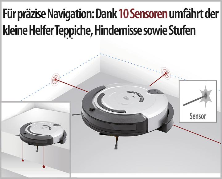 Produktbild Sichler Staubsauger-Roboter mit Bürst- & Wischfunktion (Saugwischroboter)