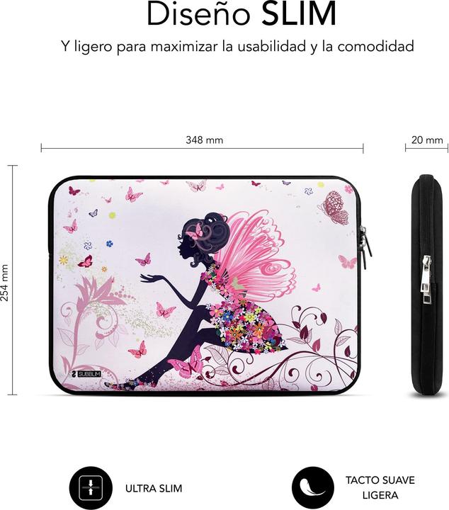 Produktbild Subblim FUNDA PORTATIL TRENDY SLEEVE NEO HADA 13,3-14" (14", Universal)