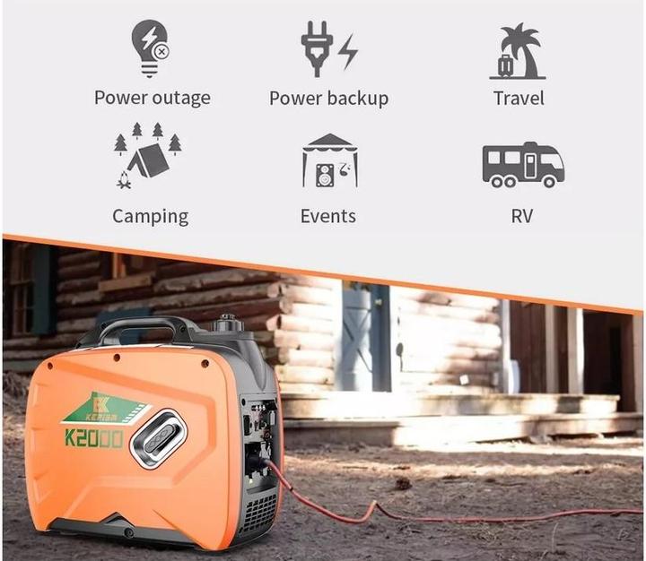 Produktbild Techly Kepsim K2000 230V 2000 Watt Generator Kraftwerk (1800 W, 4 l)