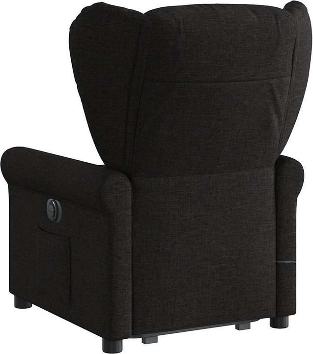 Actual product image VidaXL Massage chair with stand-up aid black fabric