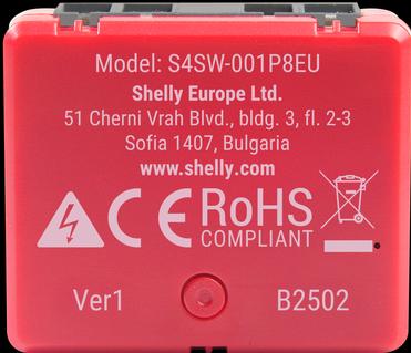 Actual product image Shelly 1PM Mini Gen4 (Heating actuator)