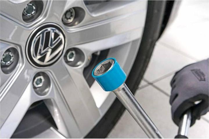 Actual product image HAZET Four-way rim wrench 705V ∙ Outside hexagon profile ∙ 17 x 19 x 21 x Outside square 12.5 = 1/2…
