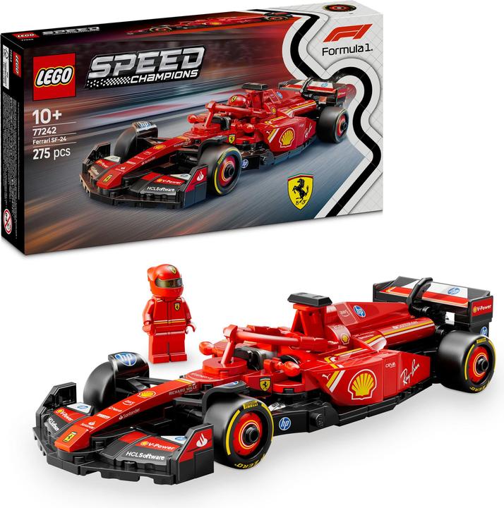 Actual product image LEGO Ferrari SF-24 F1 Rennauto (77242, LEGO Speed Champions)