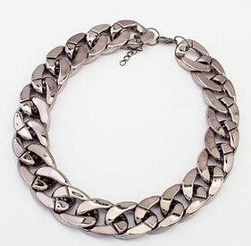 Hermex NEU TREND Fette dicke Halskette Halsband - Kupfer (Kunststoff)