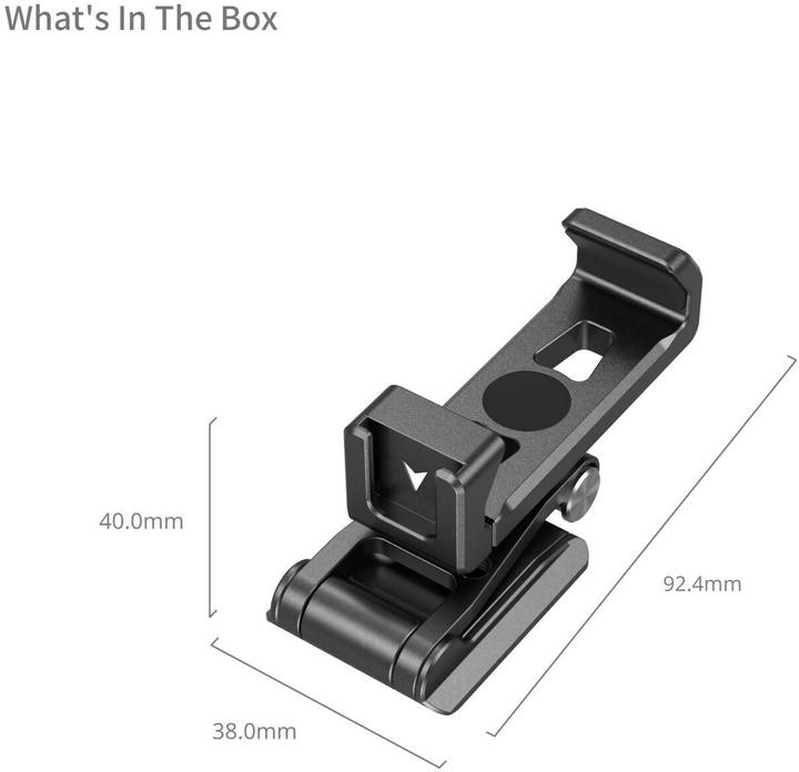 Produktbild SmallRig Metall-Telefonhalter mit Arca-Swiss Support