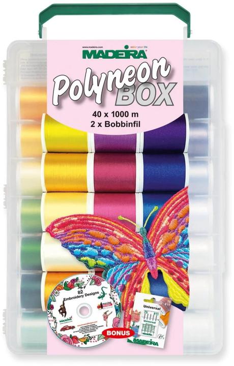 Madeira Stickgarn Polyneon 40 Koffer (1000 m)