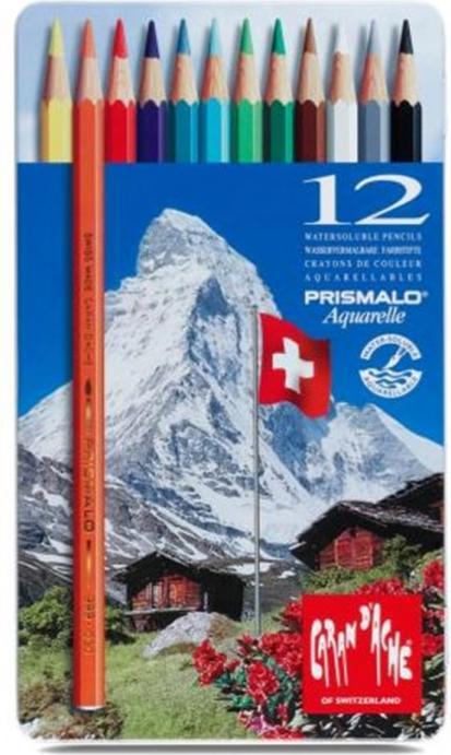 Actual product image Caran d'Ache Prismalo Aquarelle Metallschachtel (Multicoloured, 12 x)